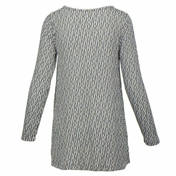 CHELSEA AND THEODORE  TEXTURED TUNIC  WOMEN'S TOP  SIZE - L - Picture 2 of 3